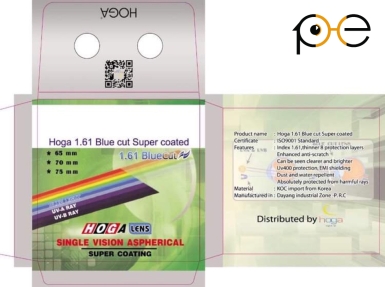 Tròng kính HOGA 1.61 Bluecut UV420 SHMC